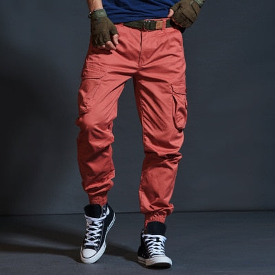 Military Tactical Pants Mens Joggers Camouflage Cargo Casual Pants Male