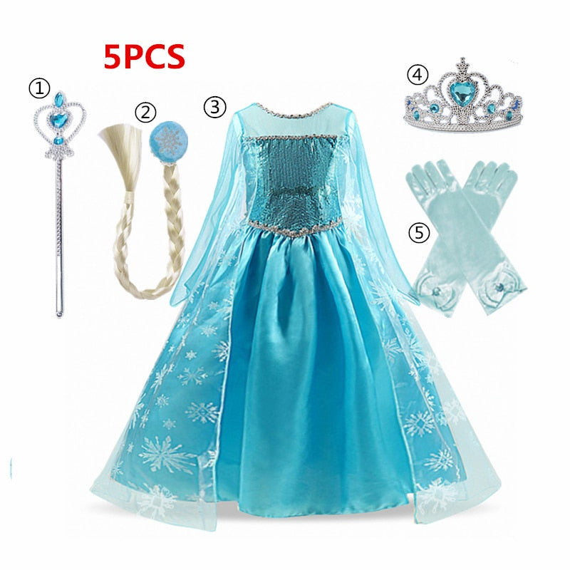 Dress for Girls Kids Christmas Dress Halloween Cosplay Costume
