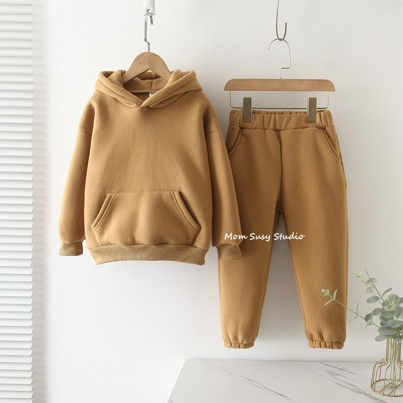 Mom Susy Baby Girl Boy Cotton Clothes Set Hoodie+Jogging