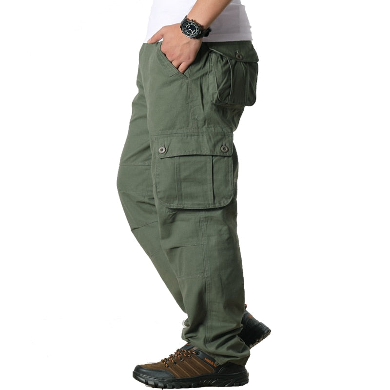 Men Cargo Pants Casual Multi Pockets Military Tactical Pants Male