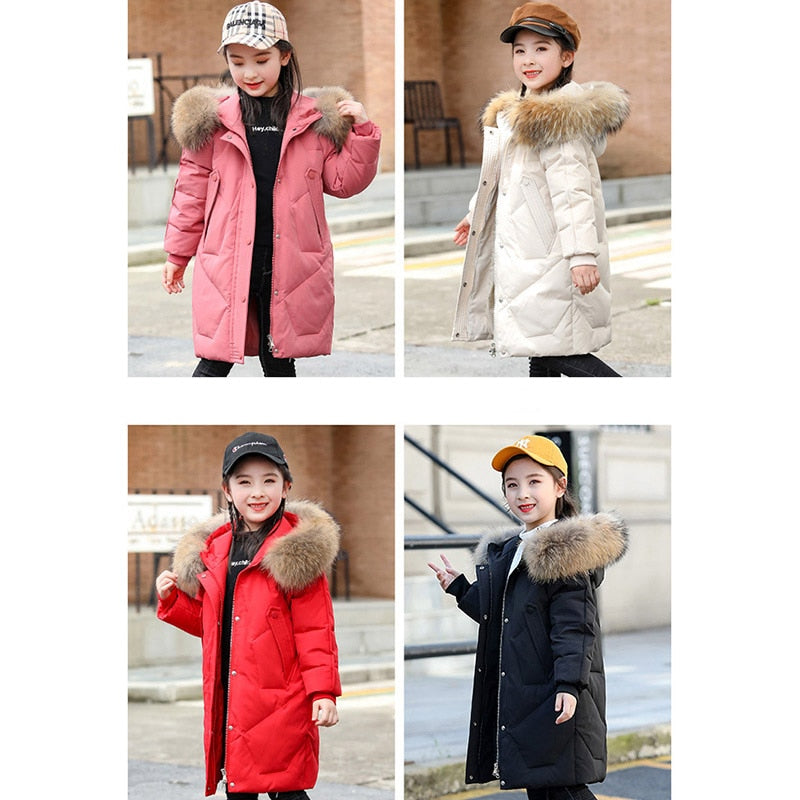 Winter Jacket for Girls Children Clothing Outerwear Overalls Girls