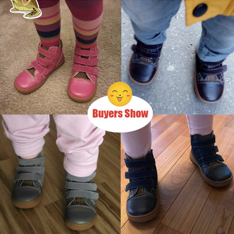 PEKNY BOSA boots barefoot shoes kids genuine leather boy shoes Girls' boots