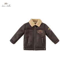 dave bella winter baby boys fashion cartoon pockets coat children boy