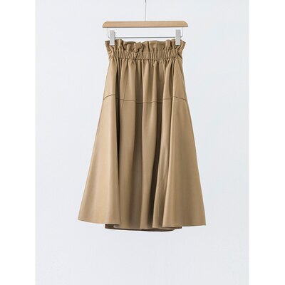 Women Clothing England Fashion Fungus Elastic Waist Umbrella Pleated Skirt