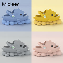 Kids Slippers For Home Summer Girls Boys Children Clogs Shark Shape EVA