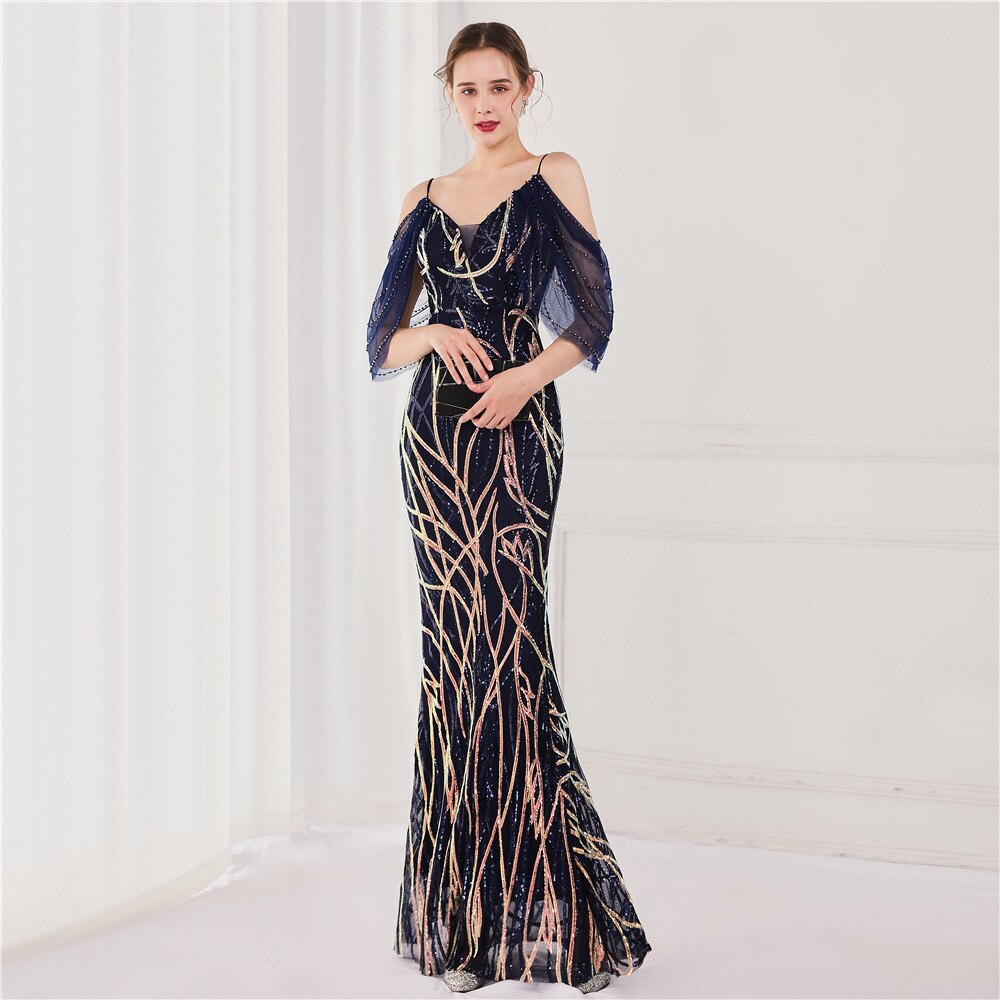 Homecoming Dresses: Spaghetti Strap Sequins Prom Dresses