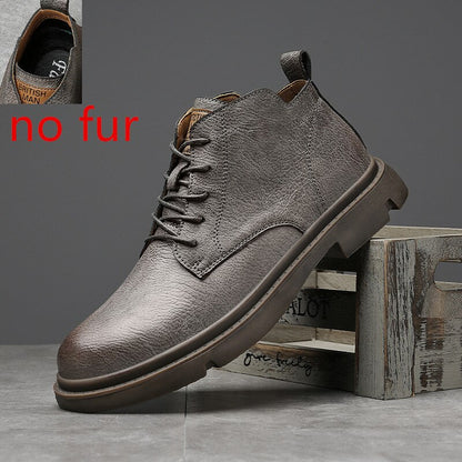 Men Quality Leather Shoes British Business lace up fashion