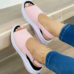 Women Sandals Heels Sandals Peep Top Summer Shoes Women Platform