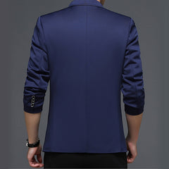 Classic Solid Color Blazer Suit Men Korean Version Suit Jacket