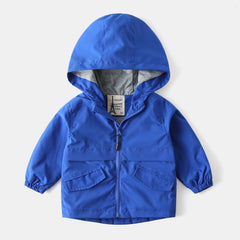 Children Jackets Autumn Spring Kids Outerwear Coats Cute Solid Color Jackets