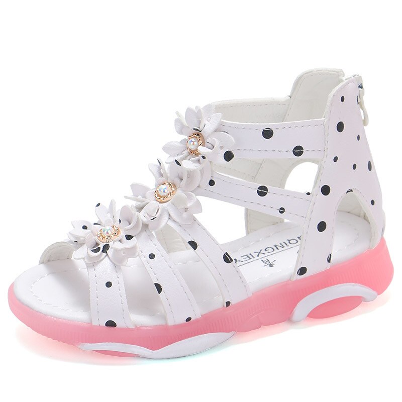 Princess Floral Sandals For Girls Little Big Kids Roman Sandals Children