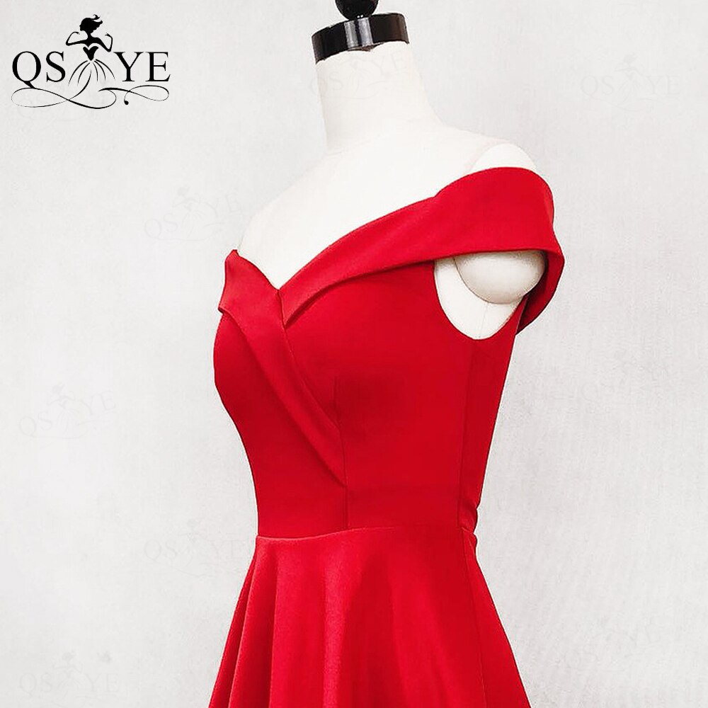 Homecoming Dresses: Prom Dresses Off Shoulder Evening Gown A Line Stretch Party