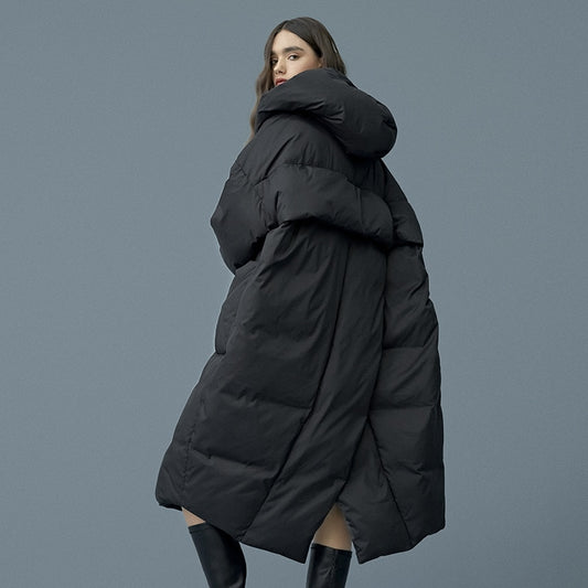 S- 7XL Plus Size Winter Oversize Warm Down Coat Female X-Long Down