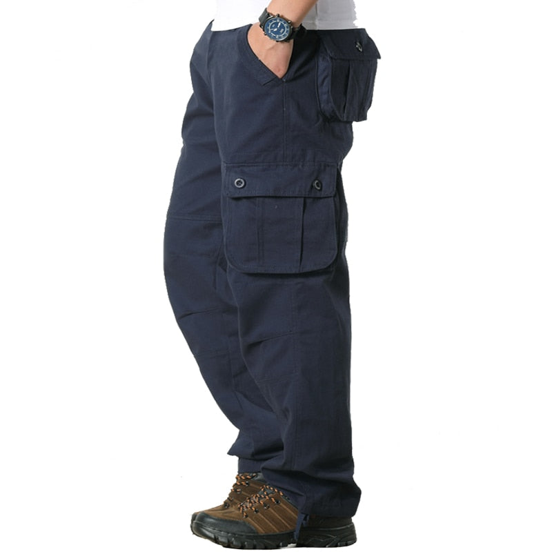 Men Cargo Pants Casual Multi Pockets Military Tactical Pants Male