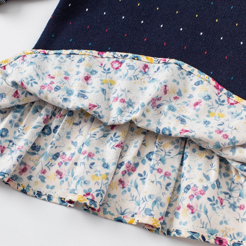 dave bella autumn baby girl cute floral dots sweater dress children fashion