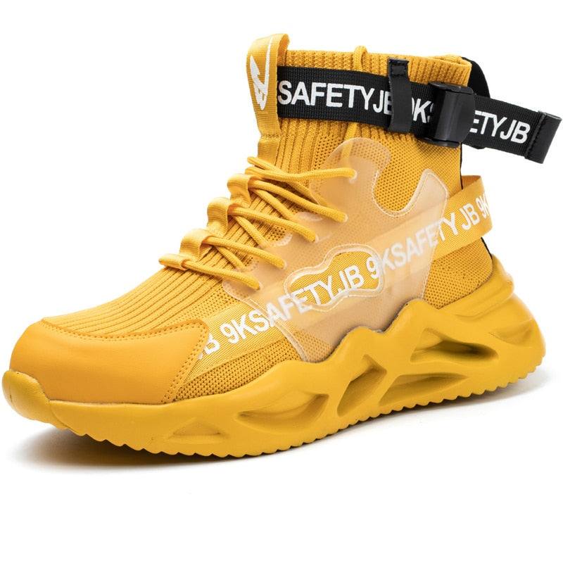 Work Safety Shoes Men Safety Boots Anti-smash Work Shoes With Steel