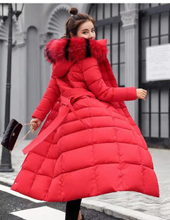 Women Autumn Winter Fashion Brown Black Warm Thick Down Coat Jacket