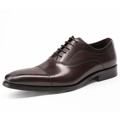 Hanmce high quality luxury oxford shoes 3 color real leather men shoes