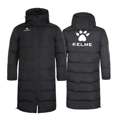 Men Winter Jacket Long Solid Sports Training Coat Male Overcoat Outerwear