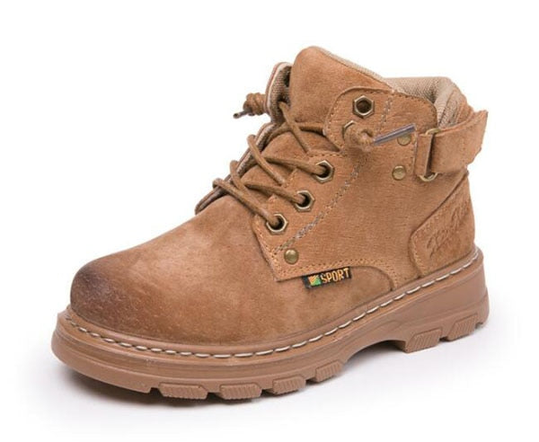 SandQ baby boys ankle boots genuine leather shoes winter footwear for kids
