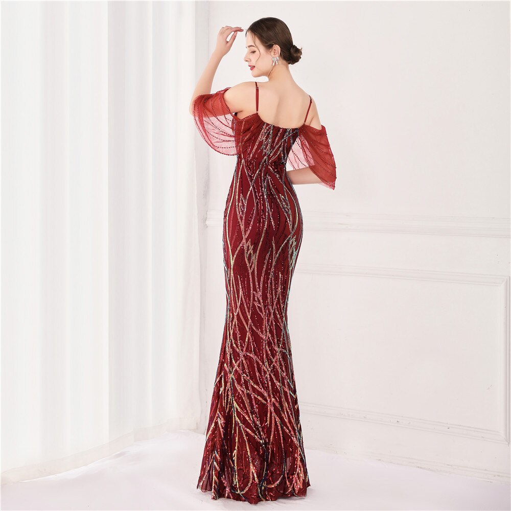 Homecoming Dresses: Spaghetti Strap Sequins Prom Dresses