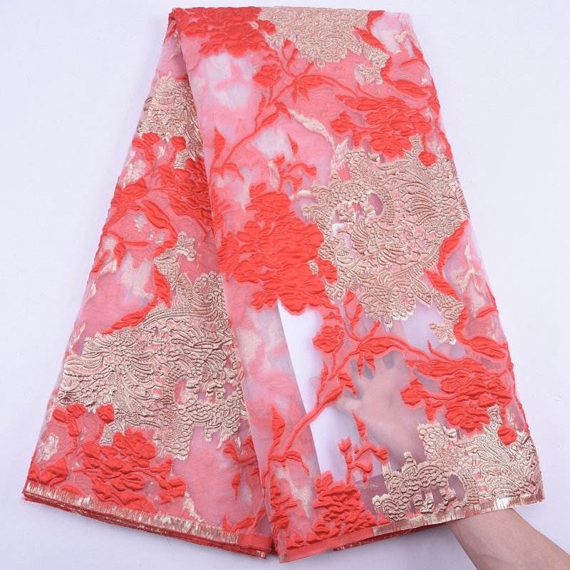 Brocade Jacquard Lace Fabric French Lace Fabric High Quality African Nigerian