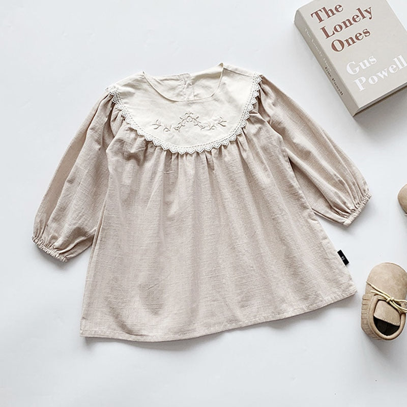 Girls Dress Autumn Children Dresses Palace Style Baby Kids Toddler