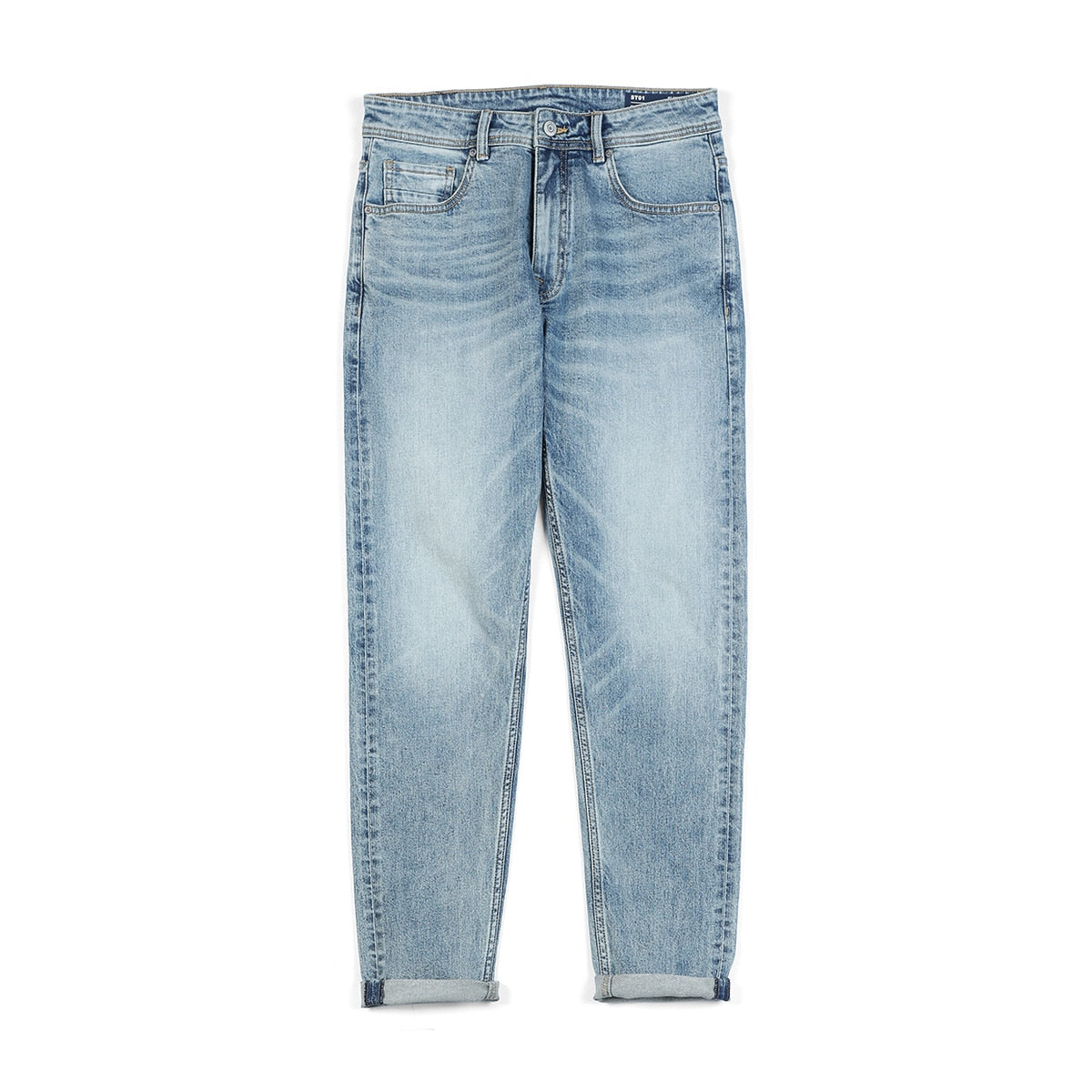 SIWMOOD Autumn Summer Environmental laser washed jeans