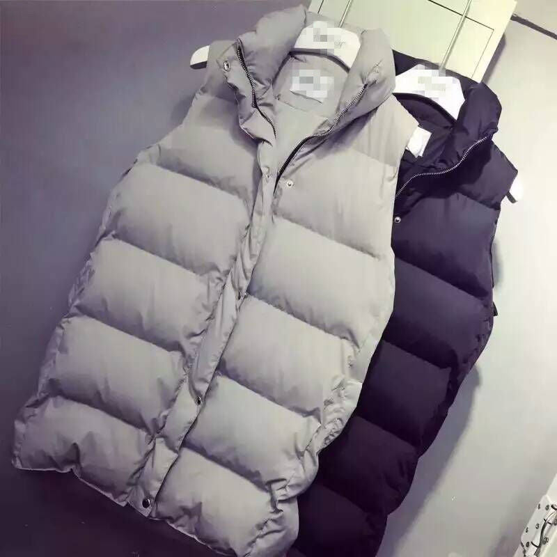 Women Winter Warm Cotton Padded Puffer Vests Sleeveless Parkas Jacket