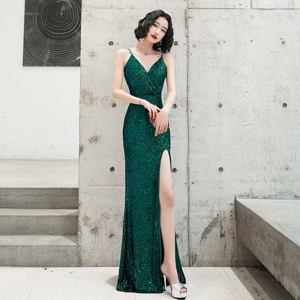 Homecoming Dresses: Prom Dresses Long Sequin Mermaid Evening Party Dress