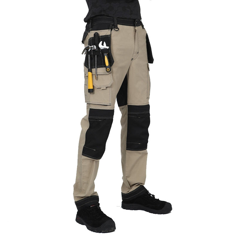 Men Multi Functional Pants Breathable Autumn Safari Style Long Trousers