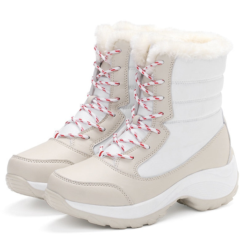 Women Boots Waterproof Winter Shoes Women Snow Boots Platform Keep Warm