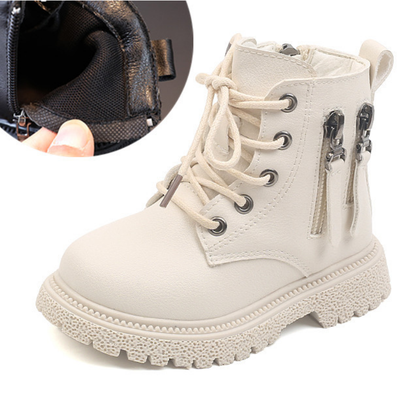 Rubber Boots for Children Boys Martin Boots Autumn Winter Warm Cotton Ankle