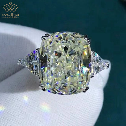 925 Sterling Silver 3EX Cushion Cut 5CT VVS D Color Created