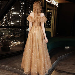 Boat Neck High-end Evening Dress Prom Party Gown Robe