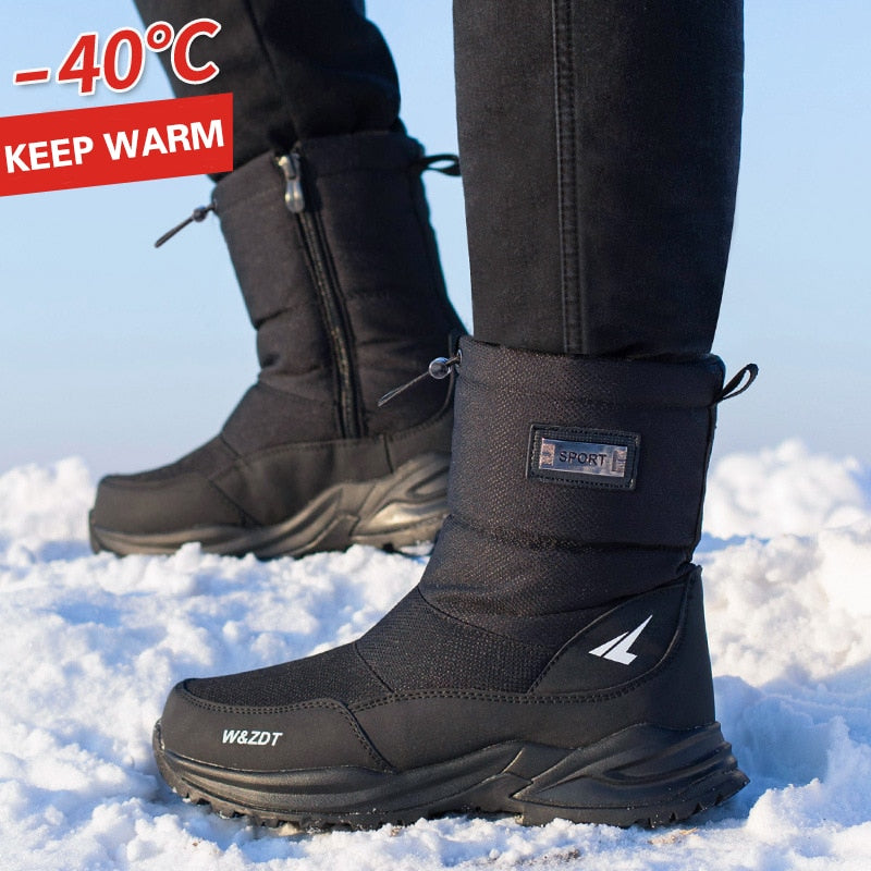 Winter Men's Boots Winter Shoes Men Snow Boots Waterproof