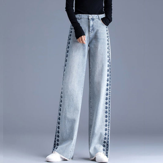 Jean Large Femme Pants Denim Trousers Women Jeans High Waist Pants for Women Korean Fashion Woman Clothing Women's Wide Jeans