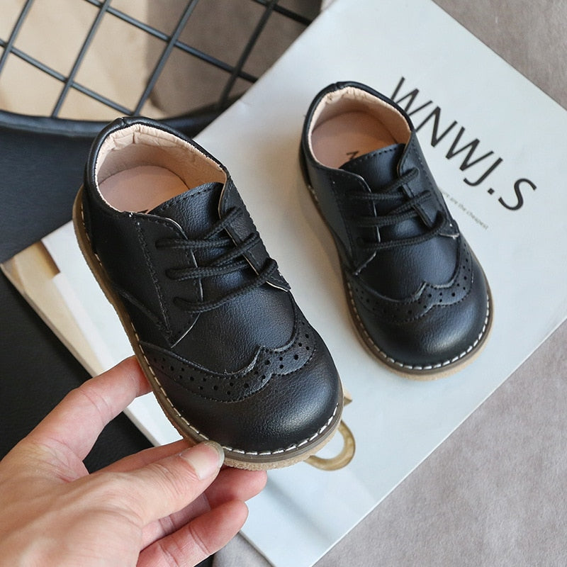Children Leather Shoes Boys Sneakers Breathable