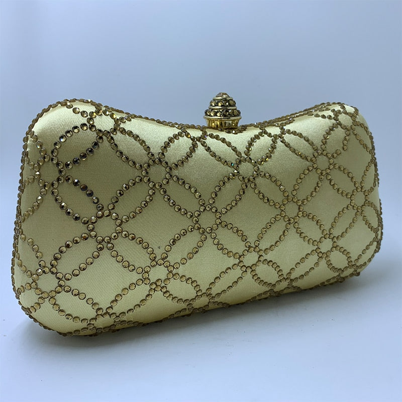 Flower Emerald Dark Green Rhinestone Crystal Clutch Evening Bags for Womens