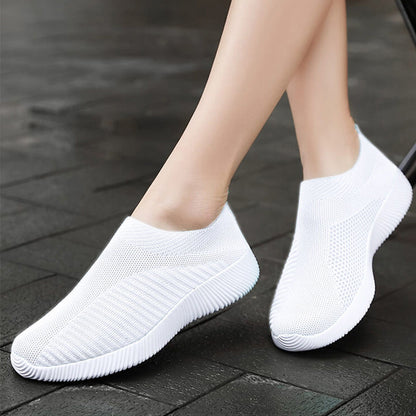Women Vulcanized Shoes Women Sneakers Slip On Flats Shoes