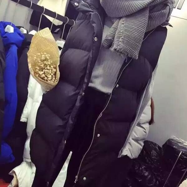 Women Winter Warm Cotton Padded Puffer Vests Sleeveless Parkas Jacket