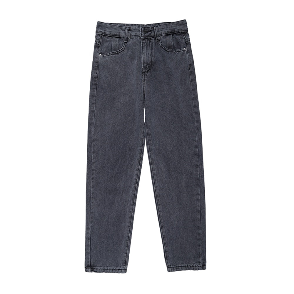 Mom Jeans Women's Plus Size Loose High Waist Denim Pants Vintage BF Style