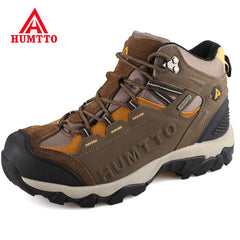HUMTTO Waterproof Ankle Boots Men Genuine Leather Man Winter Snow Boots