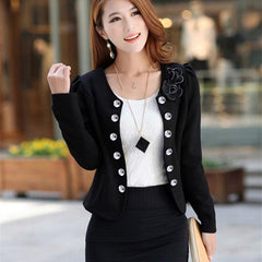 Spring Ol Summer Style Slim Female Short Woman Clothes Jackets Suits Outwear