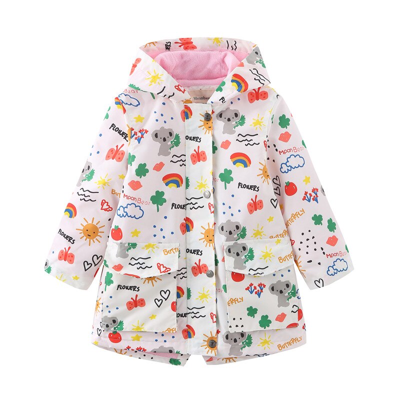 Children Boy Girl Trench Coat Coat  Outerwear Spring Fall Cotton