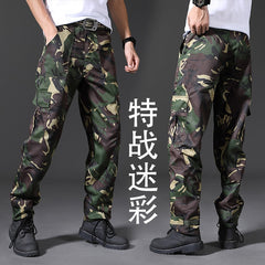 Spring Brand Men Fashion Military Cargo Pants Multi-pockets Baggy Men