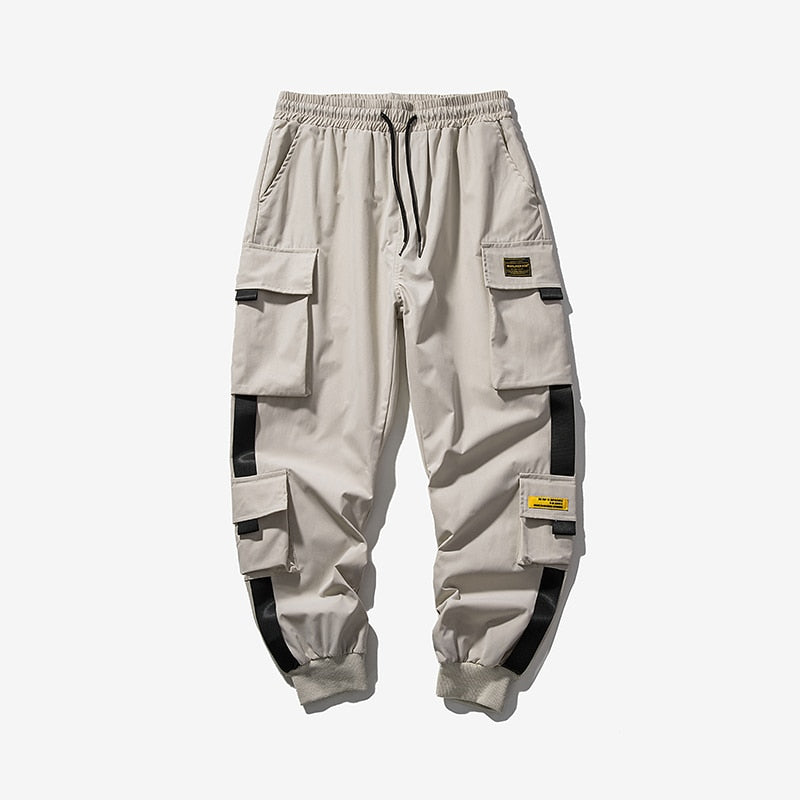 Streetwear Black Mens Harem Joggers Pants Men Cargo Pants Hip Hop
