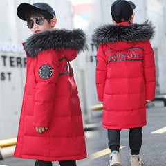 Children warm Thicken clothing Boy clothes Winter Down Jackets 5-16 years