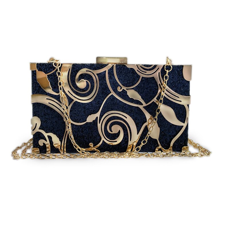Luxury Evening Bag Women Party Banquet Glitter Bag Gold Wedding Clutches