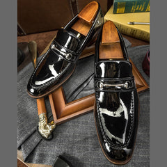 Summer Men Loafers Genuine Leather Formal Dress Shoes